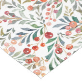 Kleurrijke kerstfeestelijke Waterverf Korte Tafelloper (Hoek)