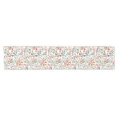 Kleurrijke kerstfeestelijke Waterverf Korte Tafelloper (Horizontaal)