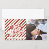 Kleurrijke Kerstkaart met eigen foto (Voorkant / Achterkant)