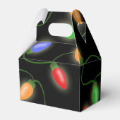 Kleurrijke kerstkaartjes bedankdoosjes (Achterkant)