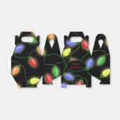 Kleurrijke kerstkaartjes bedankdoosjes (Uitgevouwen)