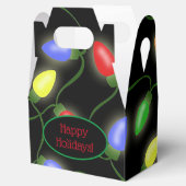 Kleurrijke kerstkaartjes bedankdoosjes (Geopend)