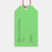 Kleurrijke kerstlampjes Gift Labels Cadeaulabel (Achterkant)