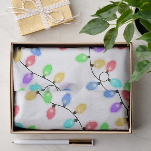 Kleurrijke kerstlichten tissuepapier (Geschenk)