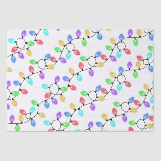 Kleurrijke kerstlichten tissuepapier (Voorkant)
