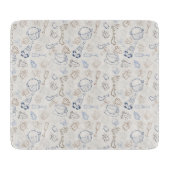 Kleurrijke kerstmis Gingerbrood Man en santa Snijplank (Voorkant)