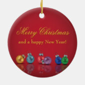 Kleurrijke kerstOrnamenten - Ornament (Achterkant)