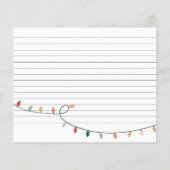 Kleurrijke kerstrecipkaart (Achterkant)