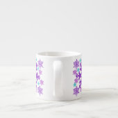 Kleurrijke kerstsnowflake Espresso Cup Espresso Kop (Achterkant)
