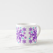 Kleurrijke kerstsnowflake Espresso Cup Espresso Kop (Voorkant rechts)