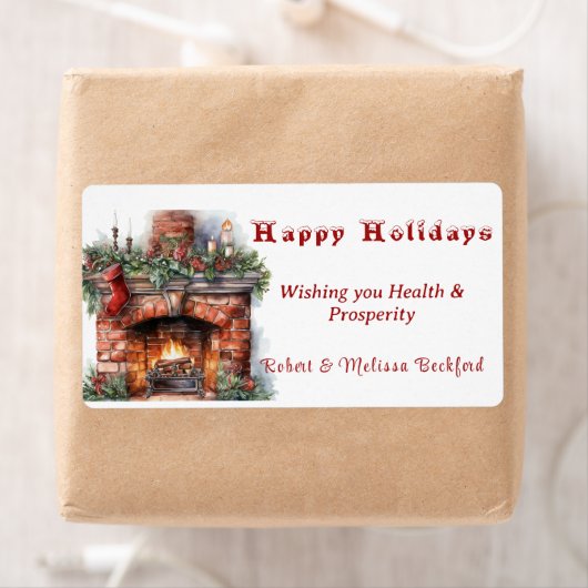 Kleurrijke Kerstsokken en Hulstbladeren Kaarsen bi Etiket (Insitu)