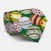 Kleurrijke kerstversiering met patroon stropdas (Opgerold)