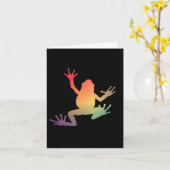 Kleurrijke kikkervisjes kaart (Gele Bloem)