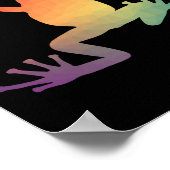 Kleurrijke kikkervisjes poster (Hoek)