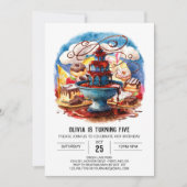 Kleurrijke Kinder Chocolade Verjaardag Kaart (Voorkant)