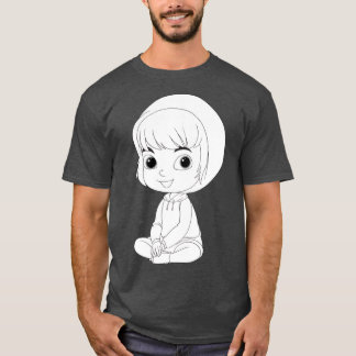 kleurrijke kinder karakter vector illustratie vrie t-shirt