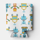 Kleurrijke Kinder robot Blikjeskoeler (Achterkant)