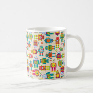 Kleurrijke Kinder robot Koffiemok