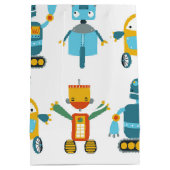 Kleurrijke Kinder robot Medium Cadeauzakje (Achterkant)
