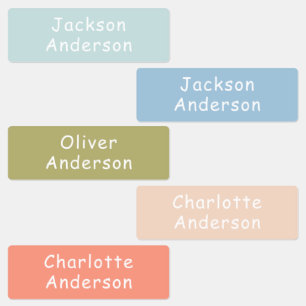 Kleurrijke Kinder waterbestendige, persoonlijke Labels