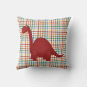 Kleurrijke Kinderen dinosaurus Sierkussen (Achterkant)