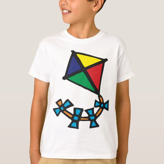 Kleurrijke Kite T-Shirt (Voorkant)