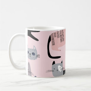 Kleurrijke Kittens: Kinderachtig roze  Koffiemok