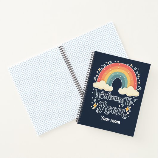 Kleurrijke Klasdecoratie – Welkomstposter Notitieboek (Binnen)