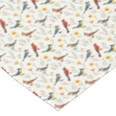 Kleurrijke kleine vogels tafelkleed (Gekanteld)