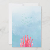 Kleurrijke kleine zeemeermin baby shower kaart (Achterkant)