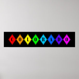 kleurrijke kleurado v2. poster