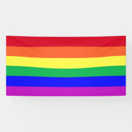 Kleurrijke kleuren Gay Pride-vlag Regenboog Streep Spandoek