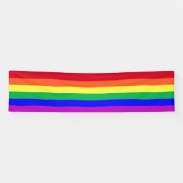 Kleurrijke kleuren LGBTQ Pride Regenboog Strepen F Spandoek