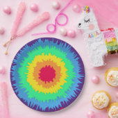 kleurrijke kleurstofkleurstof papieren bordje (Feest)