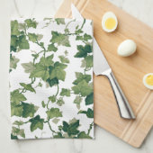 Kleurrijke  klimmende klimop theedoek (Quarter Fold)