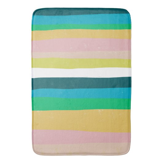 Kleurrijke klompen en vun strepen badmat (Voorkant Verticaal)