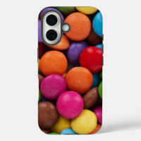 kleurrijke knop snoep case cover