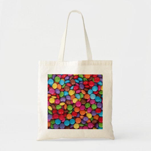 Kleurrijke knop snoep tote bag (Voorkant)