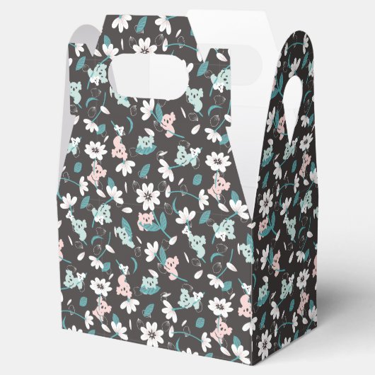 Kleurrijke Koala Patroon Leuke Dier en Bloemen Bedankdoosjes (Geopend)