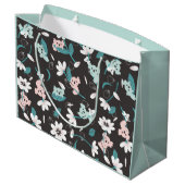 Kleurrijke Koala Patroon Leuke Dier en Bloemen Groot Cadeauzakje (Achterkant Gekanteld)