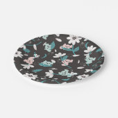 Kleurrijke Koala Patroon Leuke Dier en Bloemen Papieren Bordje (Gekanteld)