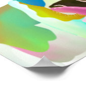 Kleurrijke koe poster (Hoek)