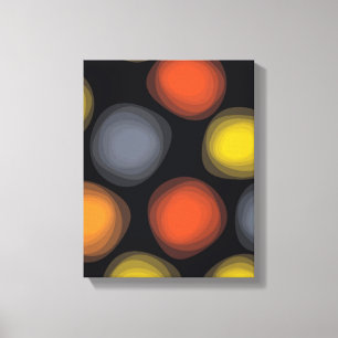 Kleurrijke, koele, moderne, trendy bloemenabstract canvas afdruk