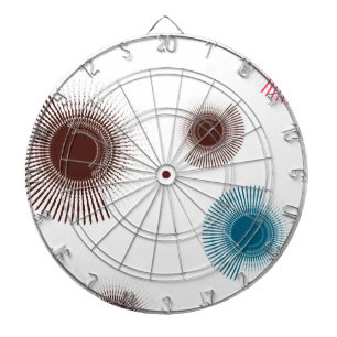 Kleurrijke, koele, trendmatige stadsborstellijnen dartbord