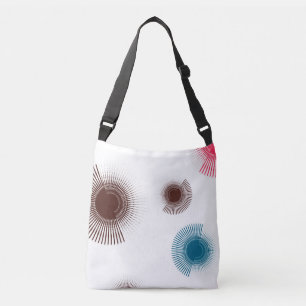 Kleurrijke, koele, trendomcirkels van stedelijke b crossbody tas