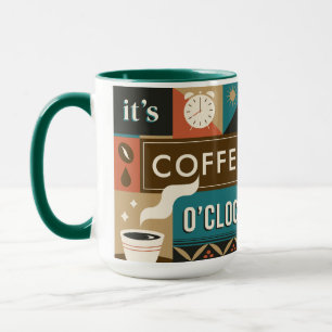 Kleurrijke koffie citaten mok