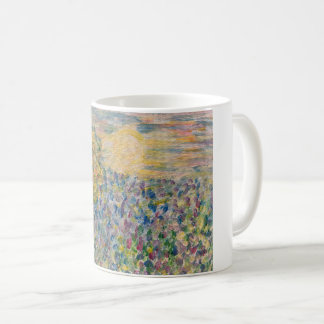 Kleurrijke koffie Mok met bomen