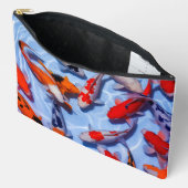 Kleurrijke Koi Accessoirezak Handtas (Open)