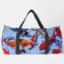 Kleurrijke Koi Design Grote Reis Duffle Bag