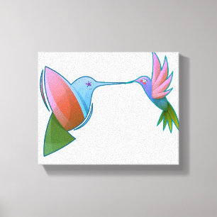 Kleurrijke Kolibrie Canvas Afdruk